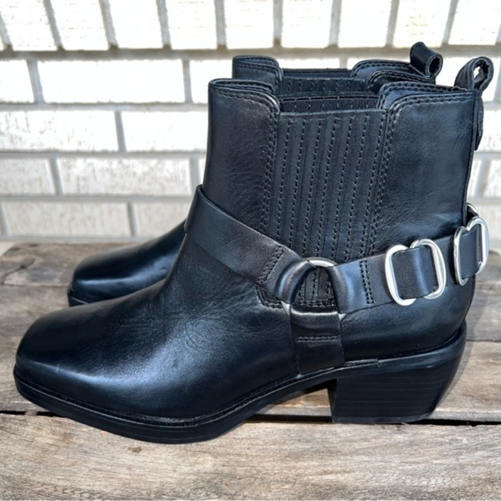 Sam Edelman Bellamie Black Leather Boots Size 6.5 NWOT